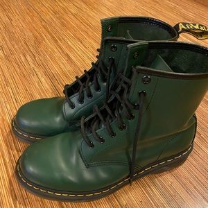 Green doc marten boots size 9m